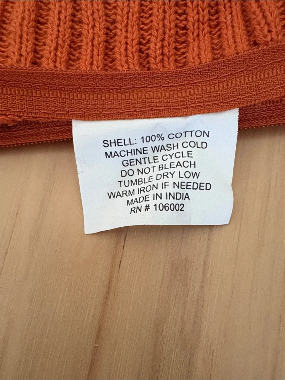 NWOT 2 Halloween Orange Knit Decorative Pillow Cases pure cotton 20x20 Inches